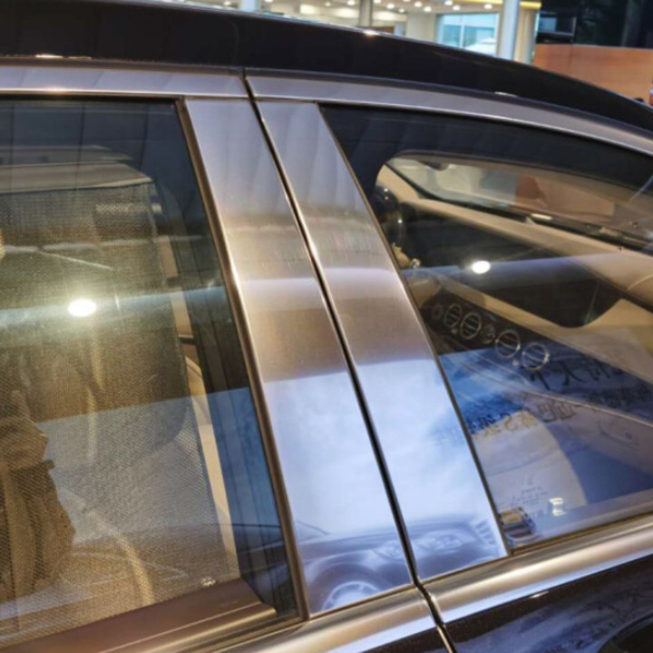 Bộ 4 thanh nẹp inox cột B cánh cửa xe ô tô Mercedes dòng S-Class đời từ 2014-2020  MBTB