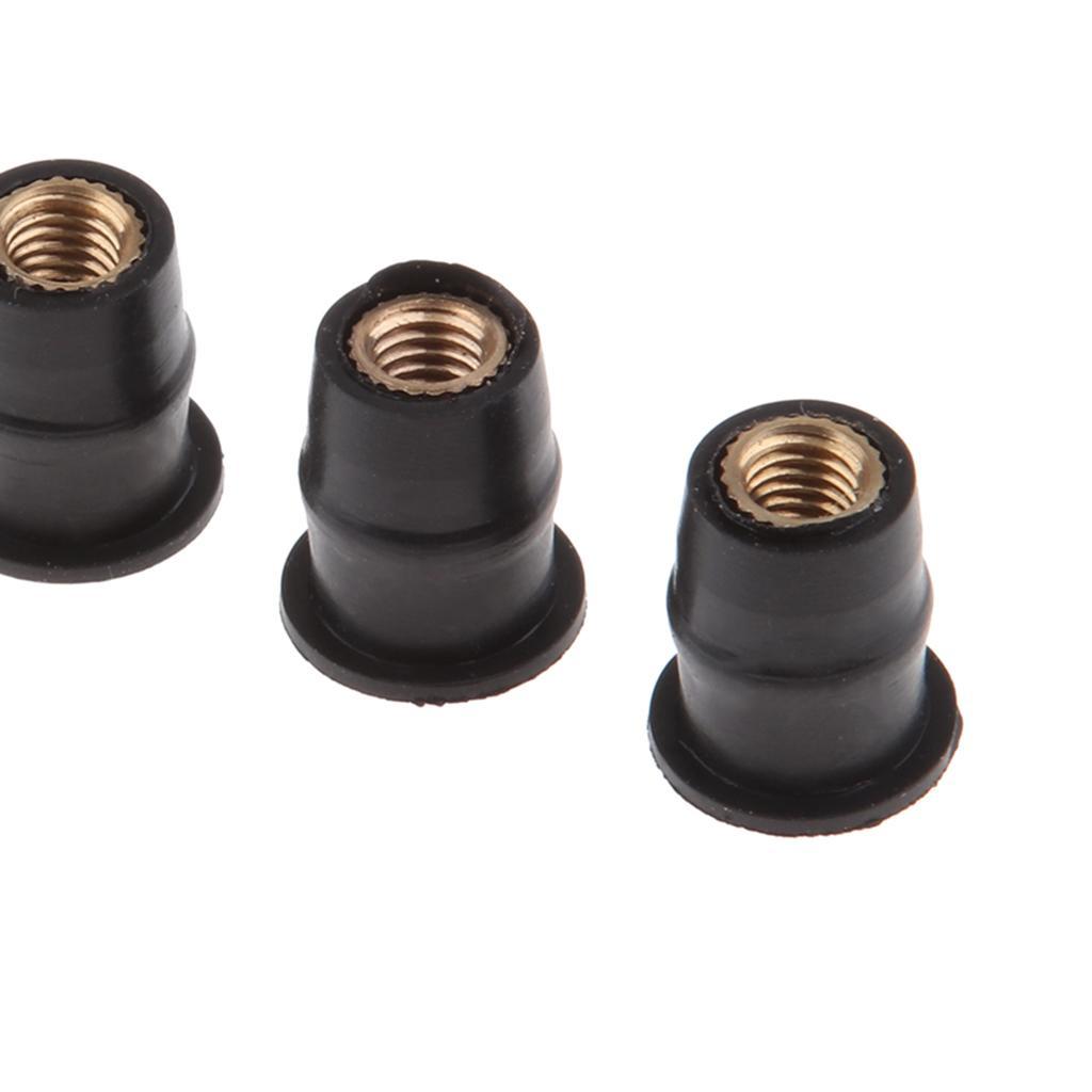 100pcs M5    Metric Motorcycle Windshield  Brass