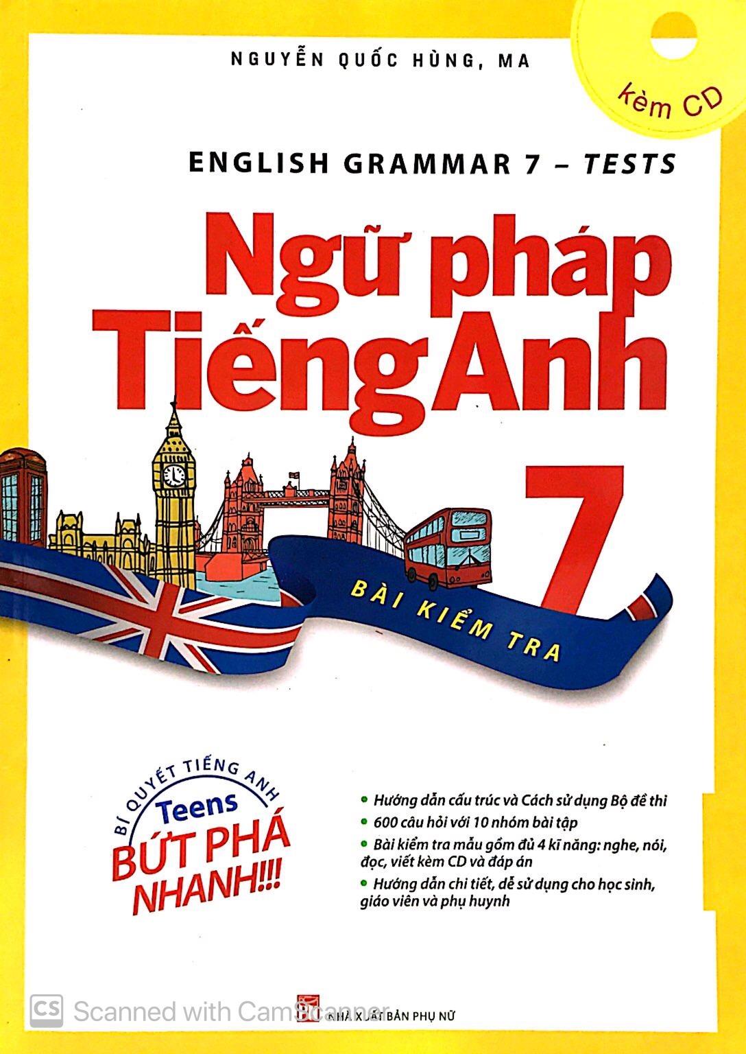 English Grammar - Ngữ Pháp Tiếng Anh 7 (Bài Kiểm Tra)