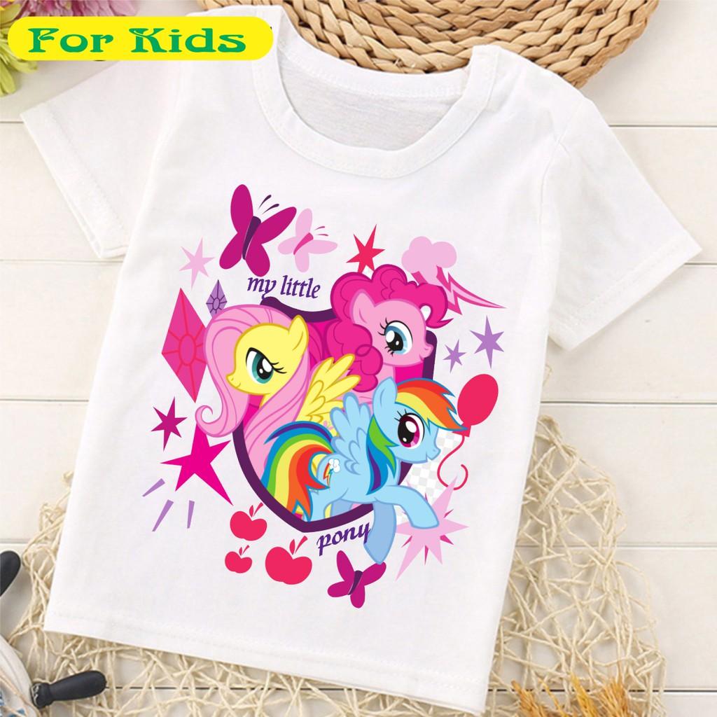 Áo Thun In Hình Ngựa 1 Sừng Pony Bé Gái Cực Thích