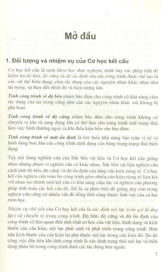 Cơ Học Kết Cấu - Tập 1 - Hệ Tĩnh Định (Tái bản năm 2020)