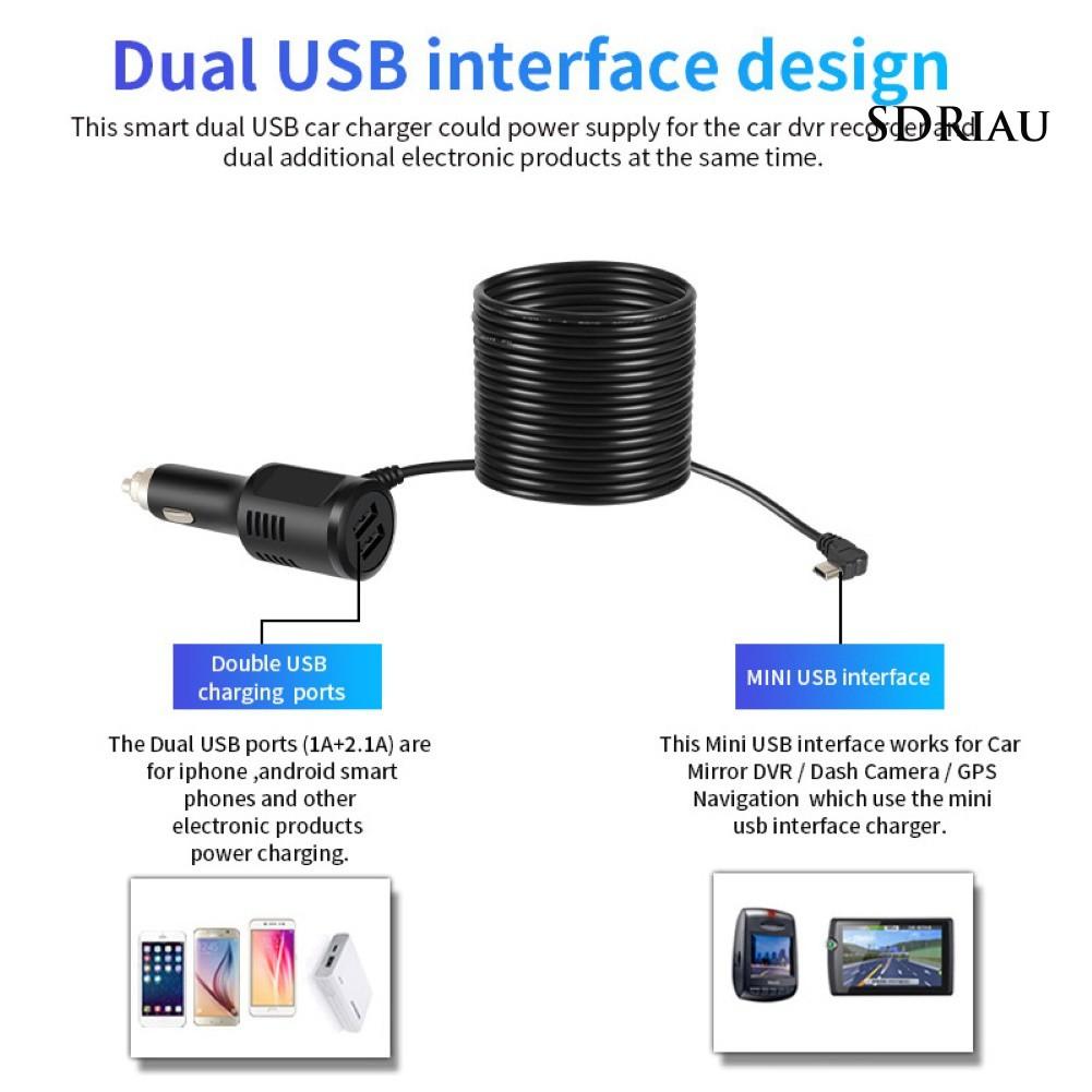 Tẩu Sạc Nhanh Qcdz 2 Cổng Usb Cho Xe Hơi