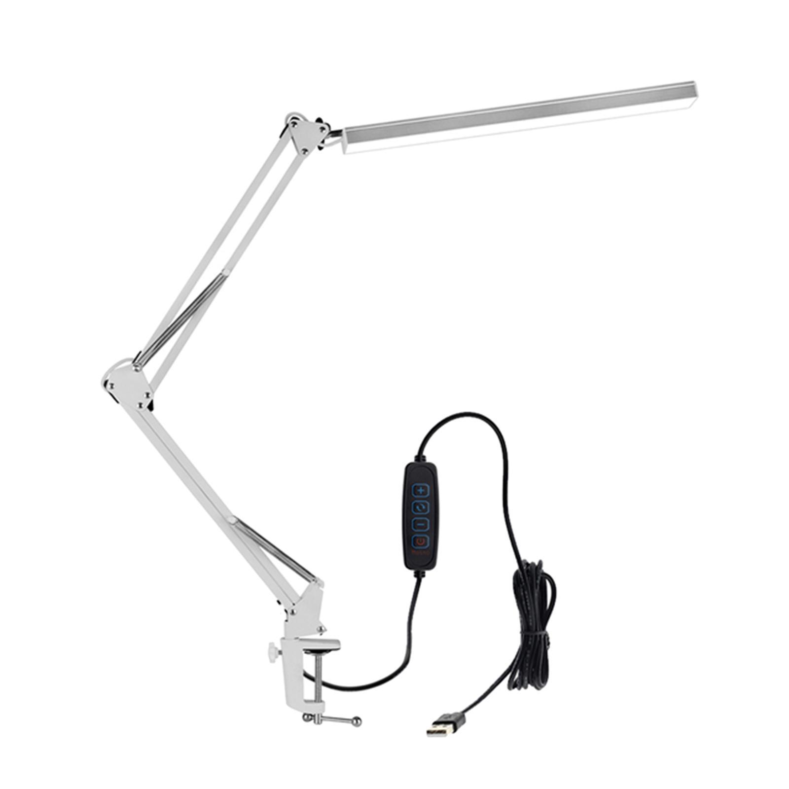 Folding Eye Protection LED Desk Lamp with Clip Creative Bedside Long Arm Desk Light
