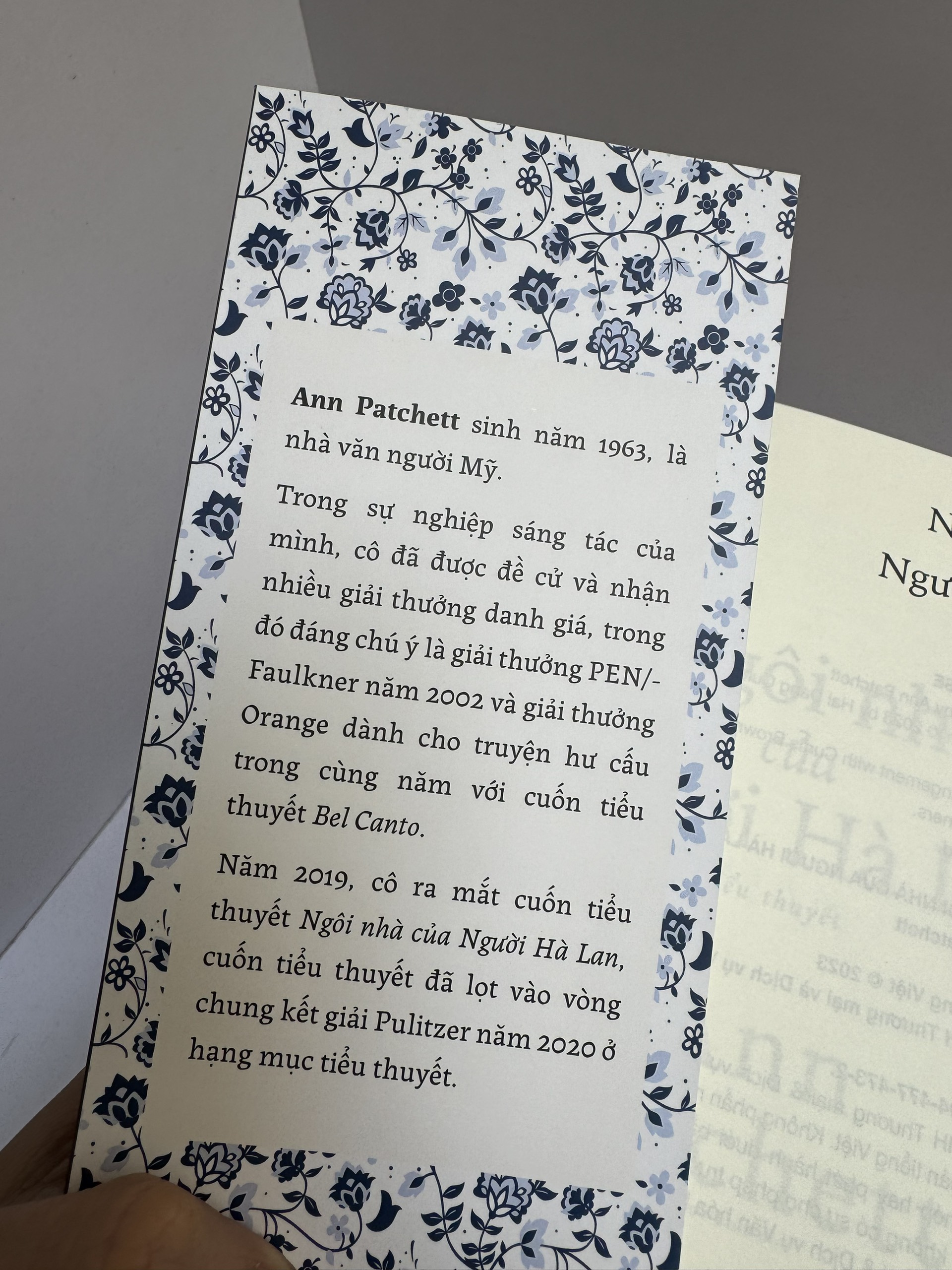 NGÔI NHÀ CỦA NGƯỜI HÀ LAN – Ann Patchett – Khánh Linh dịch – Hải Đăng – NXB Hội Nhà Văn