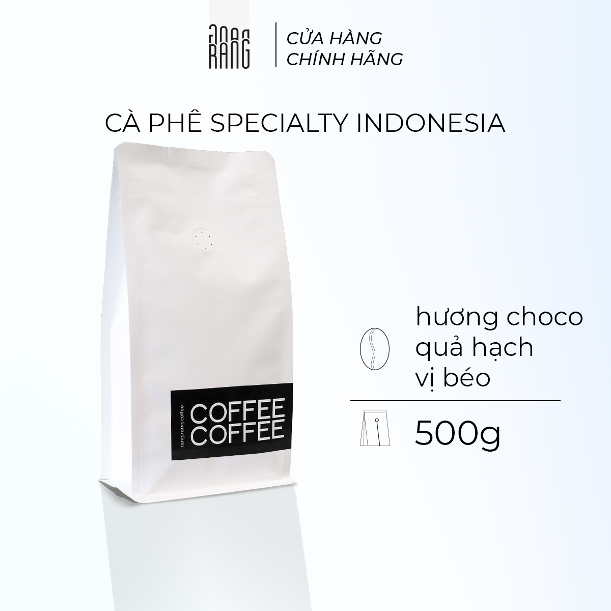 [Specialty coffee 500gr] Cà Phê Rang Xay Nguyên Chất Indonesia Ateng - Hạt Arabica Cao Cấp, Vị Choco, Quả Hạch rang rang coffee 500gr