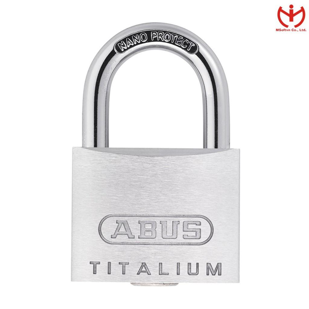 Ổ khóa ABUS 64TI/50 thân TITALIUM rộng 50mm 4 chìa răng cưa - MSOFT