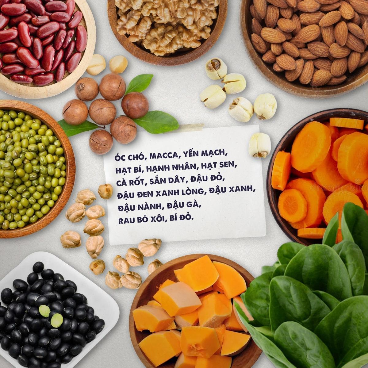 BỘT ĐẬU HẠT RAU CỦ BỐ SUNG PROTEIN THỰC VẬT (420g)