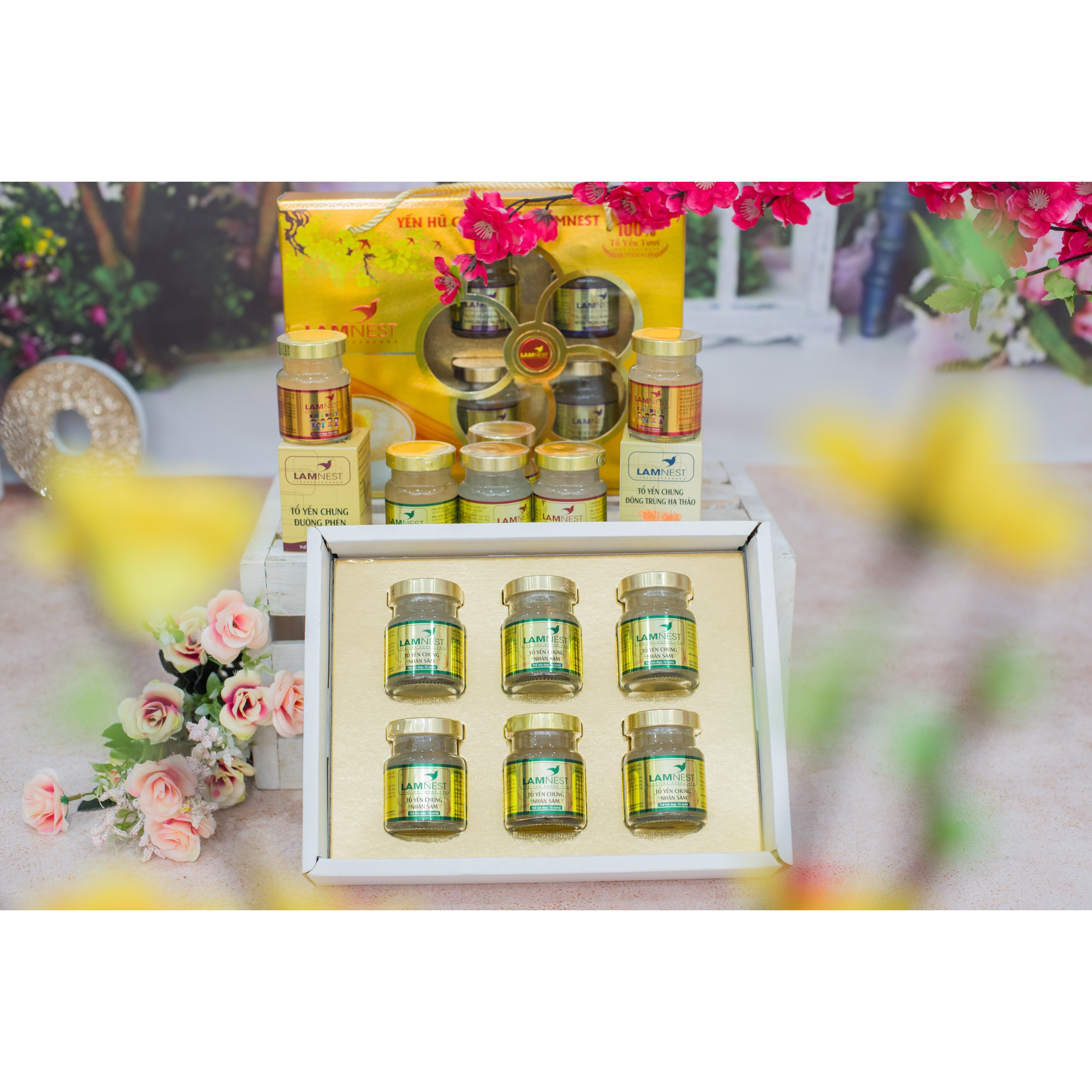 Lốc 6 hủ Tổ Yến Chưng Nhân Sâm - Lamnest