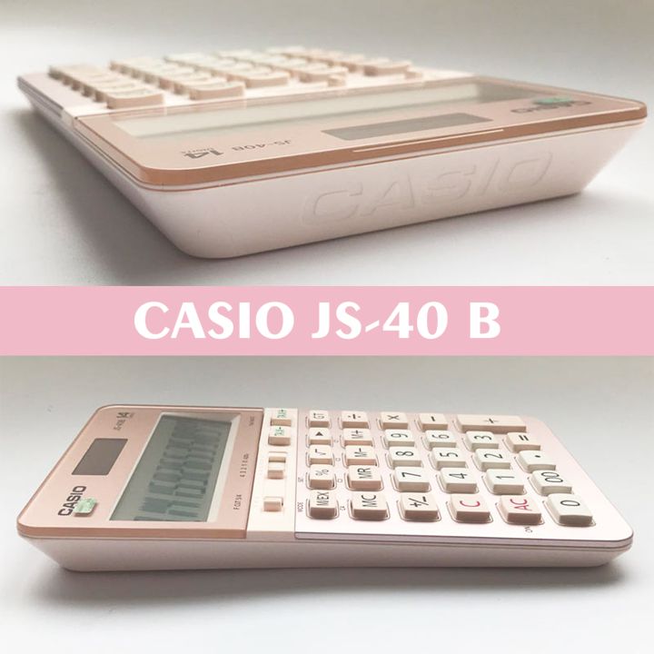 Máy Tính Để Bàn Casio JS-40B-PK - Hồng