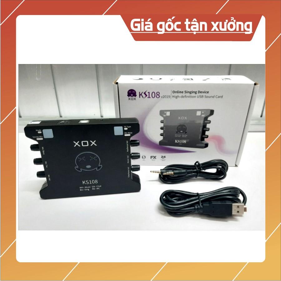 Sound Card XOX KS108 Sound Thu Âm Livestream Karaoke bản quốc tế bảo hành 12 tháng