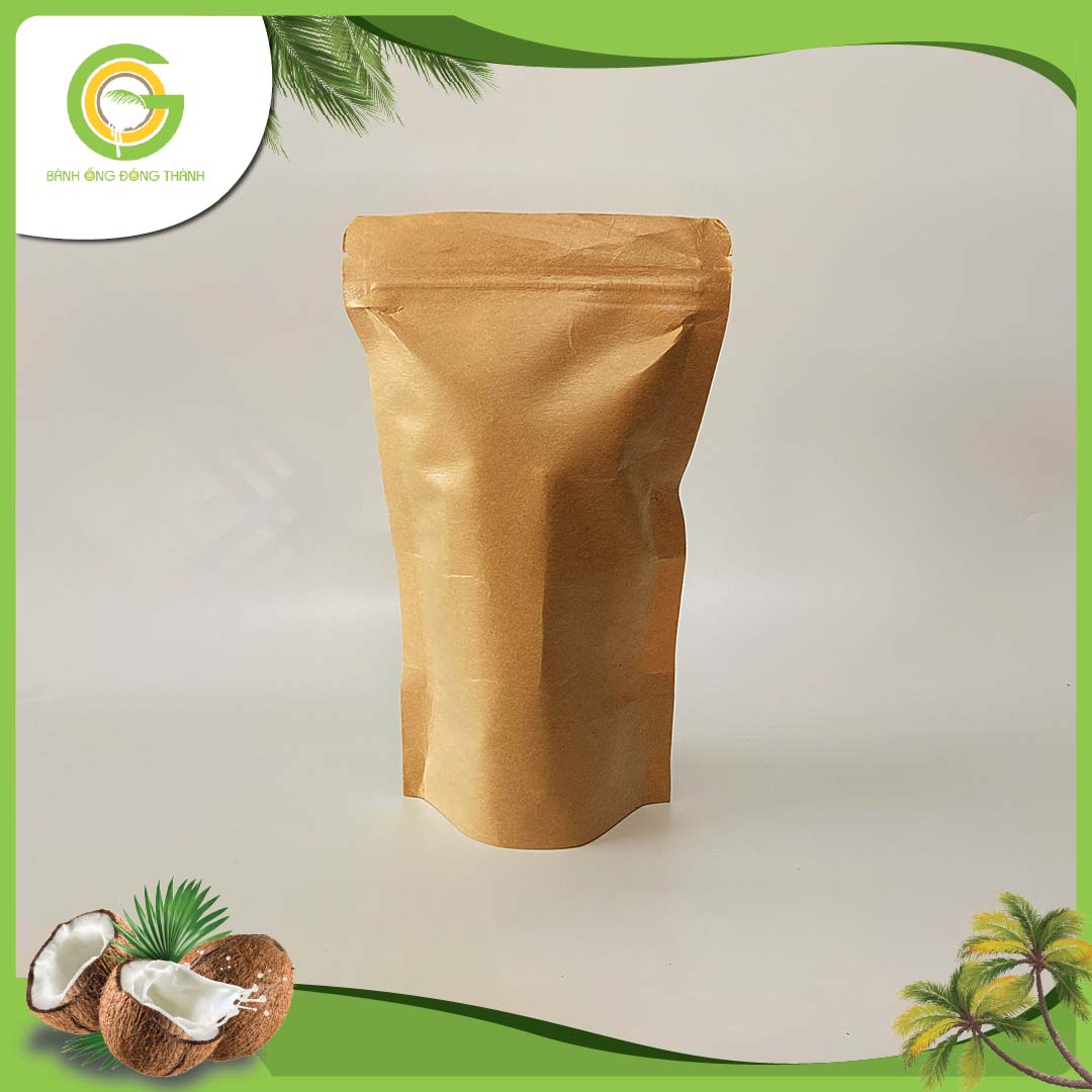 Bánh ống Đông Thành thơm ngon - Bánh ống xứ dừa - Đặc sản Bến Tre túi (70gr)