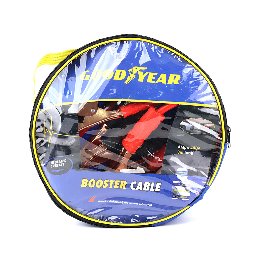 Dây Câu Bình Ắc Quy Lõi Đồng 400A Dài 3m GOODYEAR GY-5357 Kích Điện Cứu Hộ Ô tô - Nhập Khẩu Chính Hãng