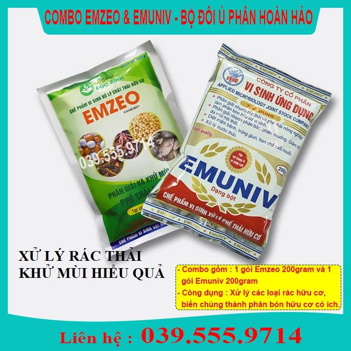 EMZEO & EMUNIV DÙNG Ủ RÁC THẢI HỮU CƠ VÀ KHỬ MÙI HÔI