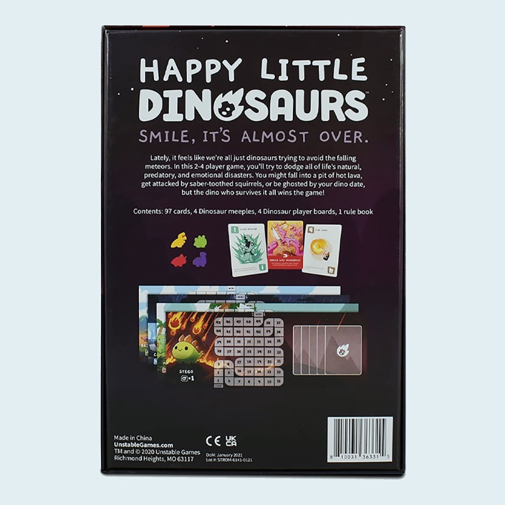  Bài Board Game Happy Little Dinosaurs Trò Chơi Khủng Long Vui Vẻ Bản Tiếng Anh