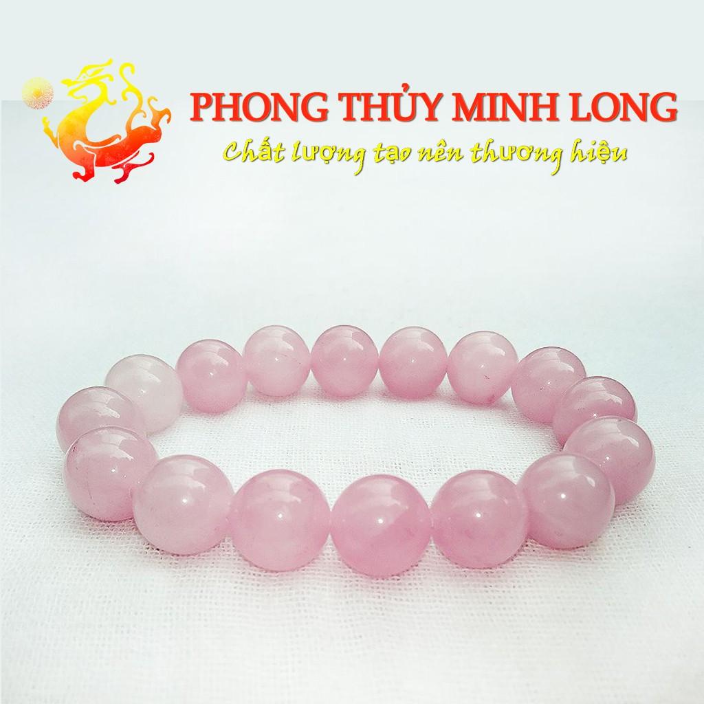 Vòng tay đá. Thach Anh Hồng chất lượng 5A