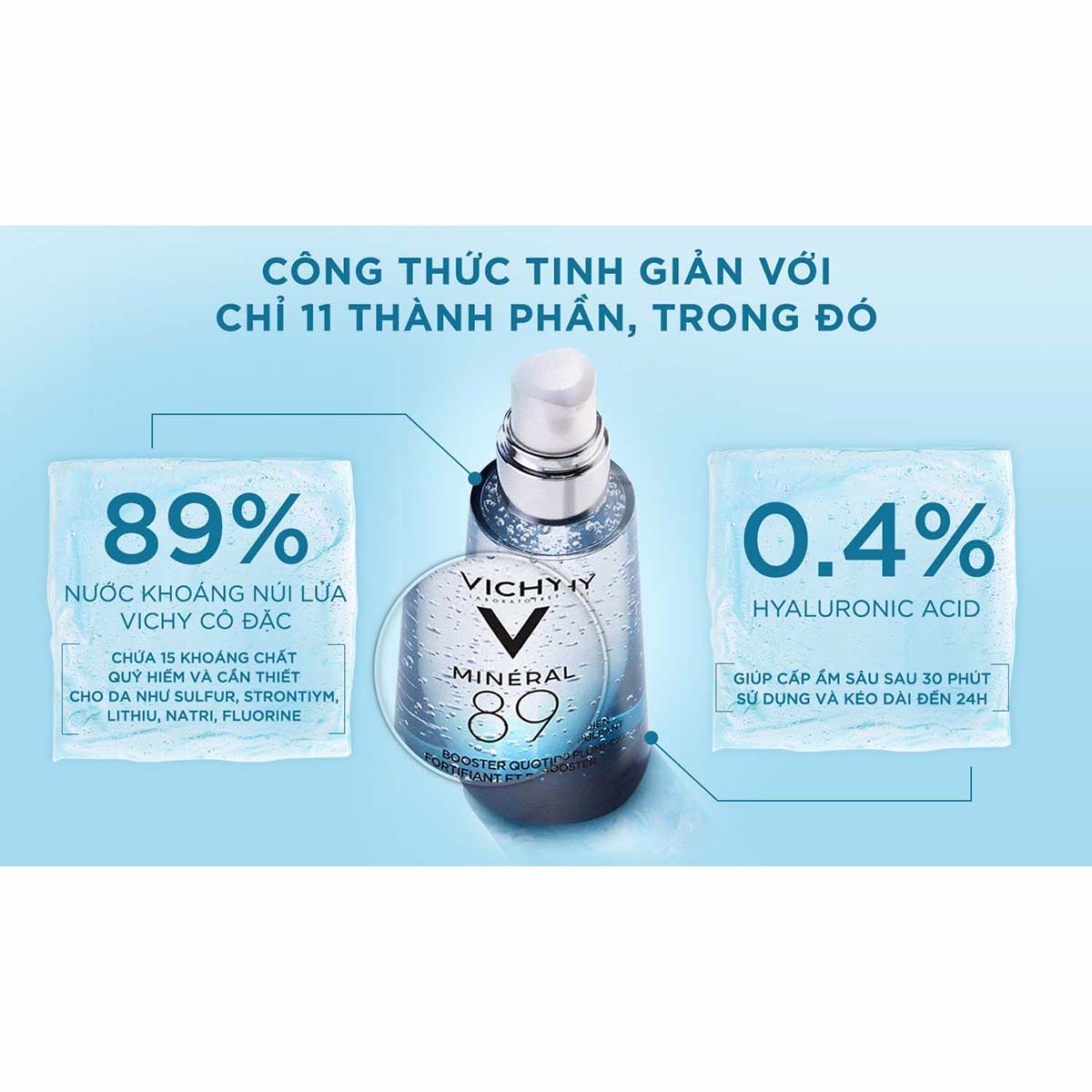 Dưỡng chất giàu khoáng chất Mineral 89 Vichy Mineral 89 50ml