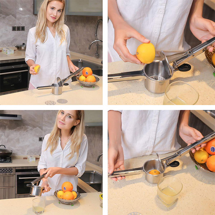 Dụng cụ nghiền khoai tây, ép củ quả, làm bún mì, chả cá... 3 vỉ khuôn