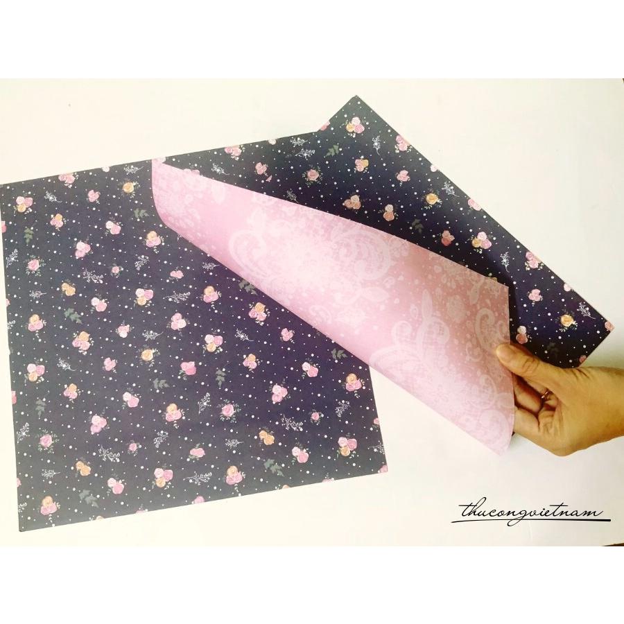 Giấy Scrapbook, Album, thiệp cao cấp in 2 mặt