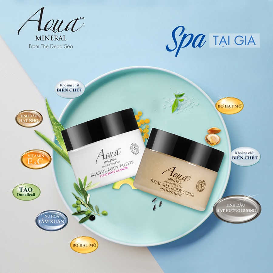 Muối tẩy tế bào chết Aqua Mineral Total silk body scrub enchantment