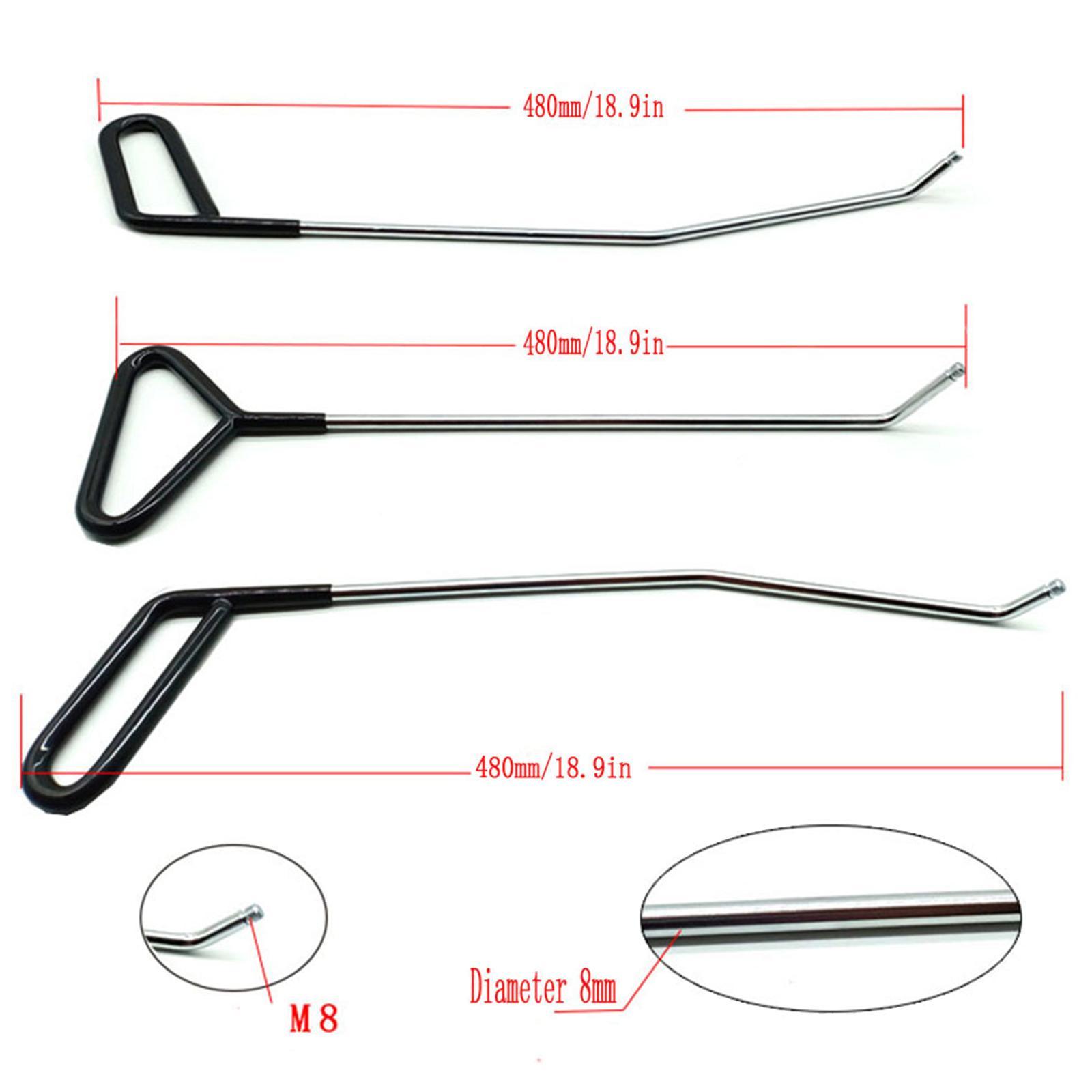 6 Pieces  Repair Rod Kit Paintless Puller for Auto Body Door Dings