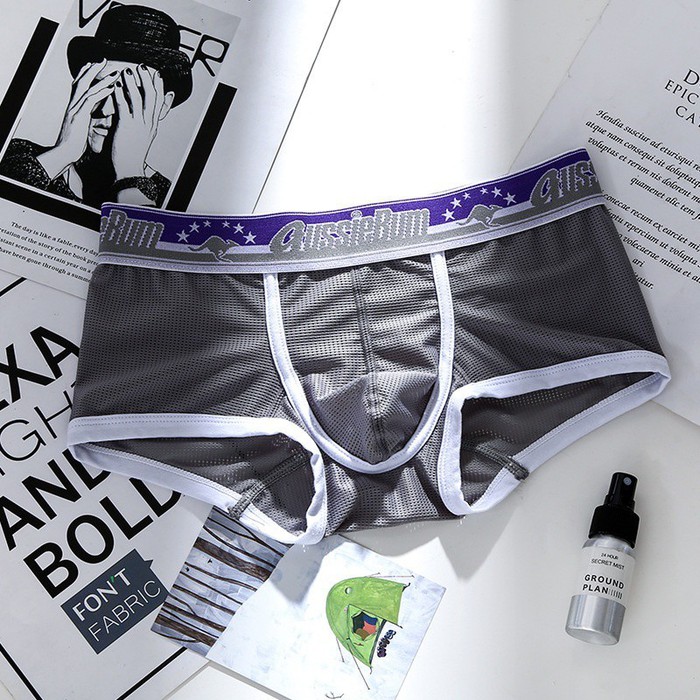 Quần Lót Boxer Nam AussieBum M122 - Thiết Kế Vải Dạng Lưới Thoáng Mát Thoáng Khí Co Giãn 4 Chiều