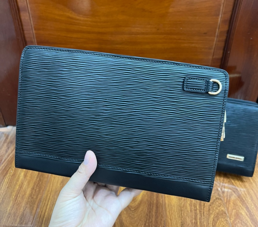 Ví Clutch Cầm Tay Da Bò Khóa Số Cao Cấp clutch nam