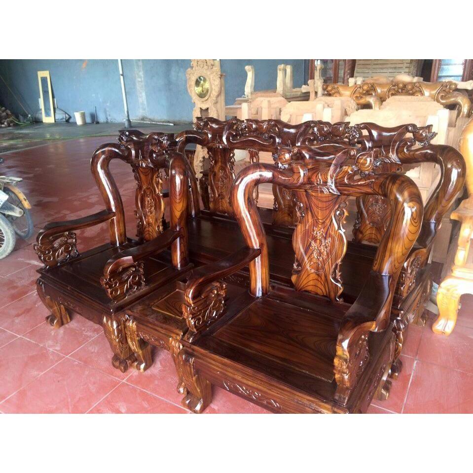 Bộ bàn ghế phòng khách quốc đào tay 12