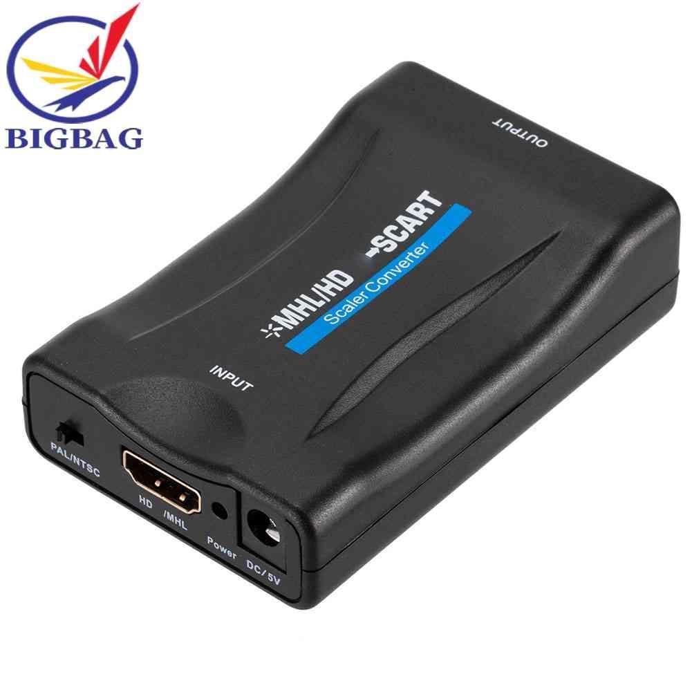 Bộ ChuyểN ĐổI Âm Thanh / Video HDMI 1080P Sang SCART Cho HD TV DVD