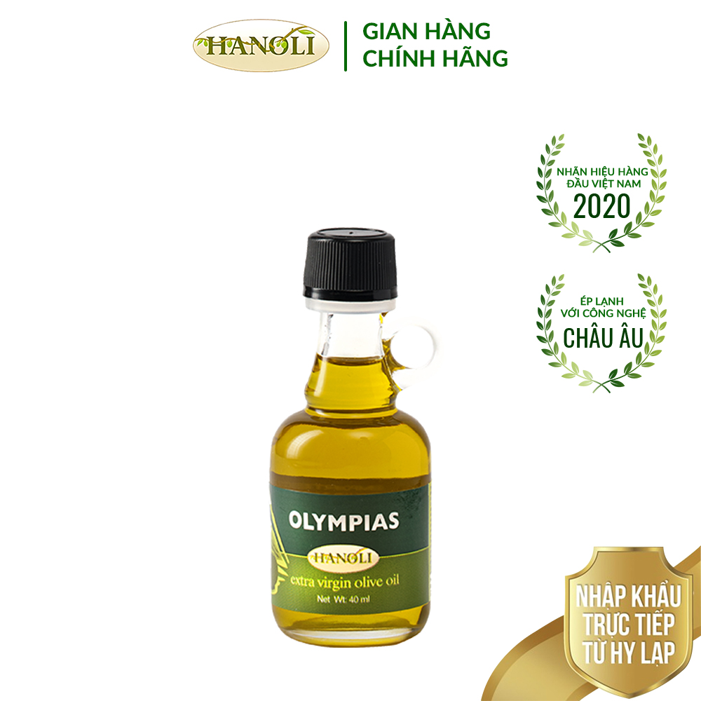 Dầu oliu siêu nguyên chất OLYMPIAS chai 40ml