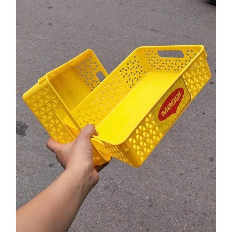 RỔ NHỰA VUÔNG MAGGI 20X30CM-ĐỰNG ĐỒ GIA VỊ NHỎ GỌN