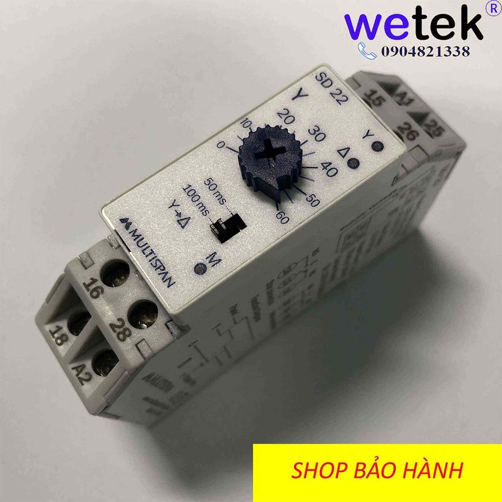 Multispan SD-22 Timer Sao Tam giác cài Din, nhỏ gọn và hiệu quả