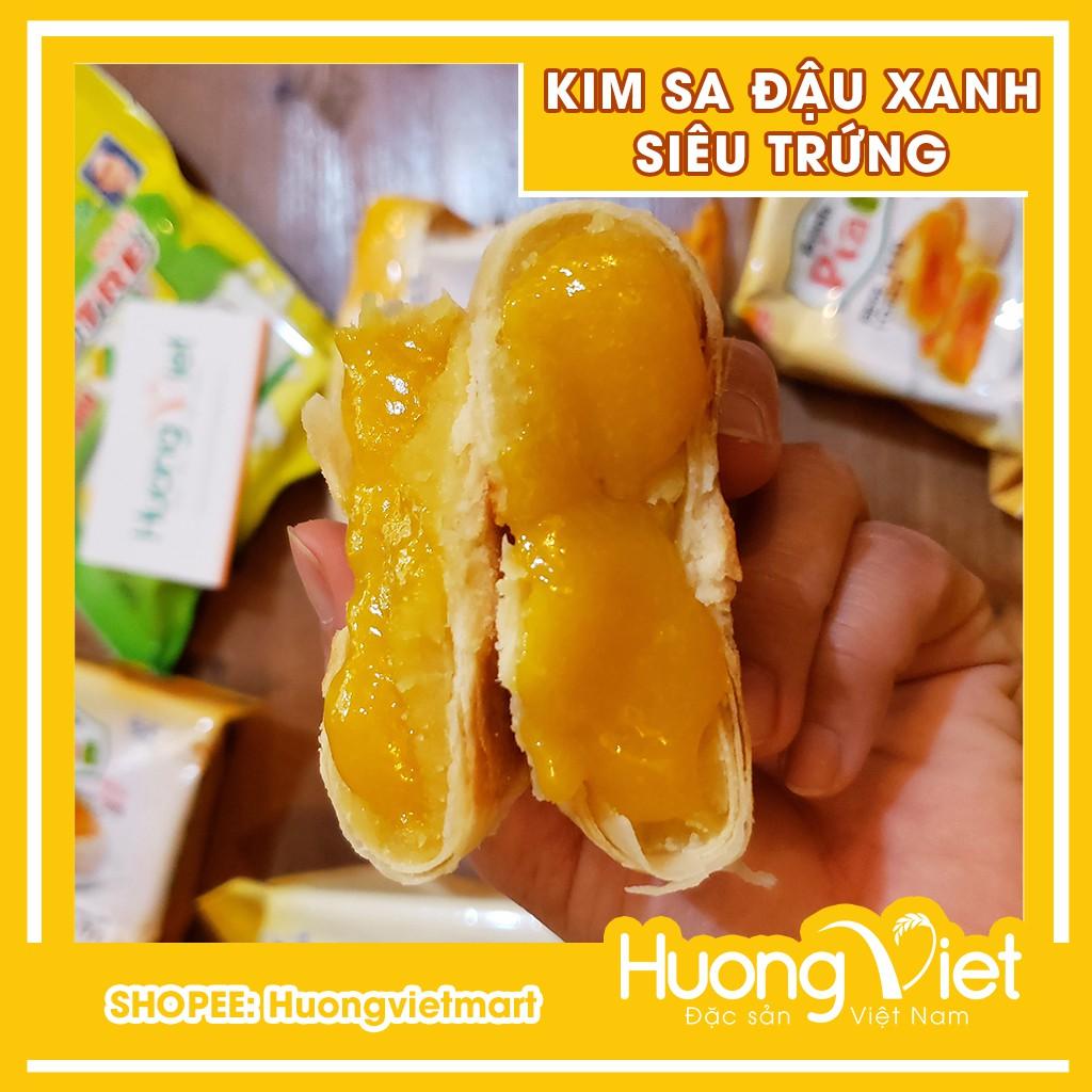 Bánh pía kim sa SIÊU TRỨNG đậu xanh trứng muối đặc biệt 300gr, bánh pía Tân Huê Viên Sóc Trăng