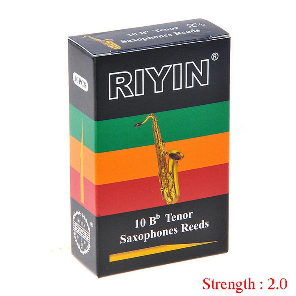 10 chiếc Tenor Sax Saxophone Reed Set Strength 2.0 Sax Reed Phần Woodwind Nhạc Cụ Phụ Kiện