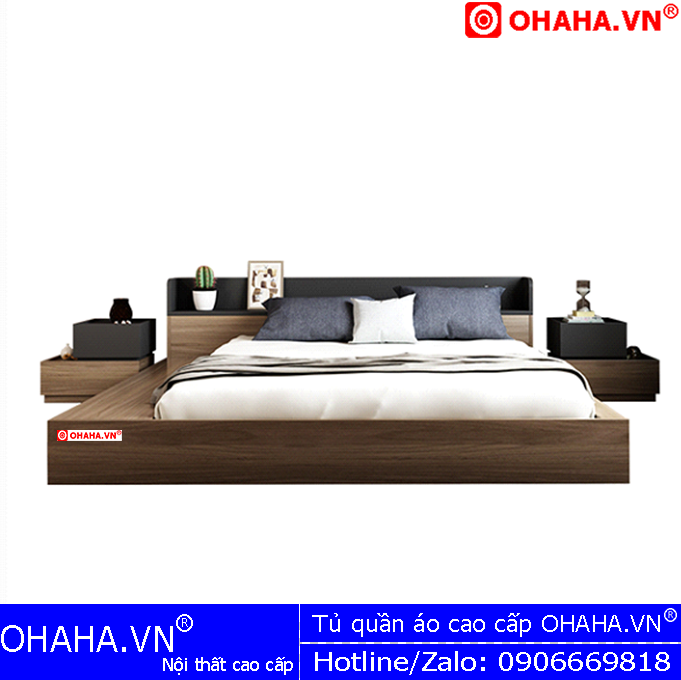 Giường ngủ cao cấp OHAHA (GN104)