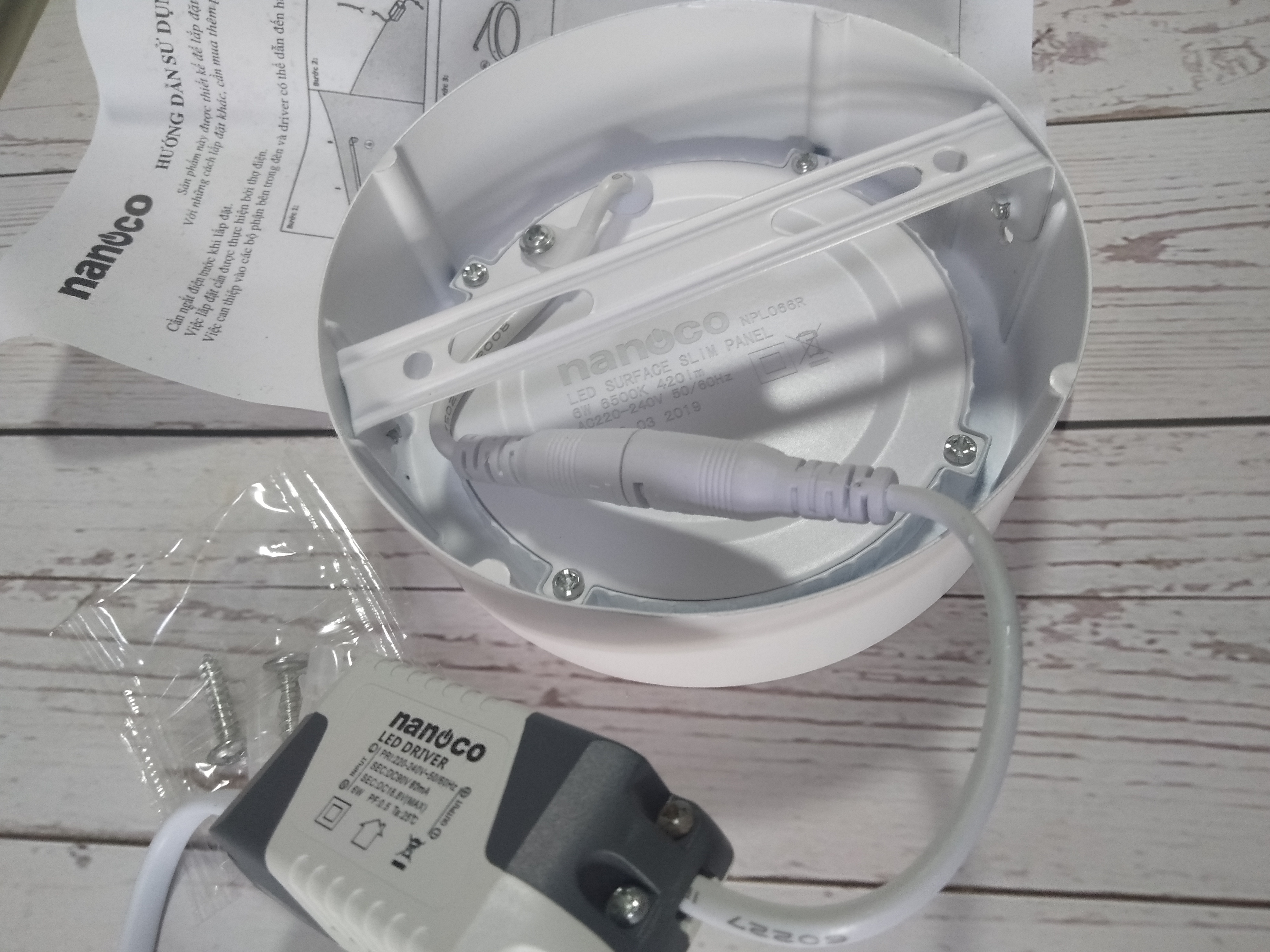 Đèn LED Panel Ốp Trần Nổi Loại Tròn