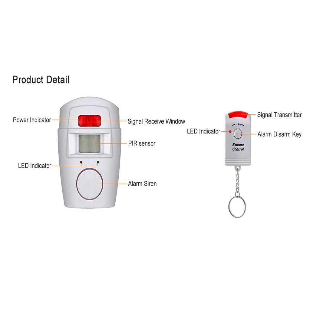 Wireless Infrared Sensor Alarm Motion Detector Anti-Thief for Home Gate New
