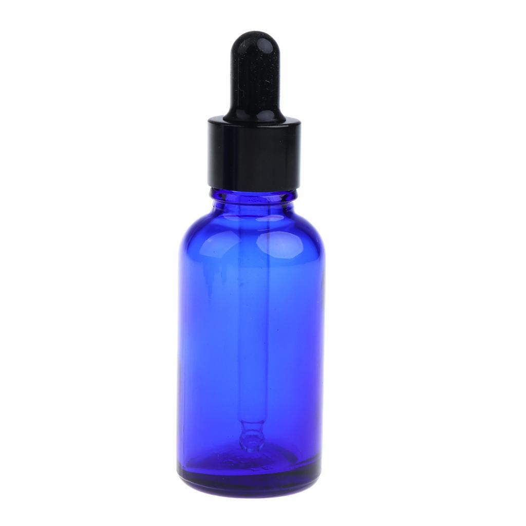 24 Pieces Empty Essential Oils Dropper Bottles Aromatherapy for 30ml Blue