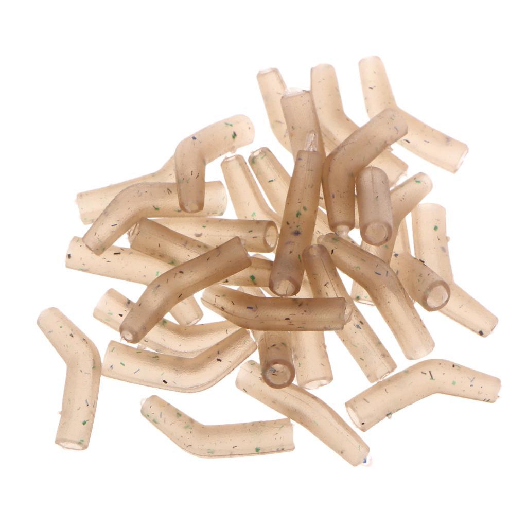 30pcs Rubber Hook Aligner Carp Fishing Line Aligner Hair Rigs