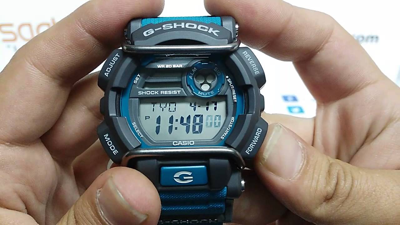 Đồng Hồ Nam Casio G Shock GD-400-2DR Dây Nhựa Màu Xanh - Giờ Thế Giới - Chống Nước 200m