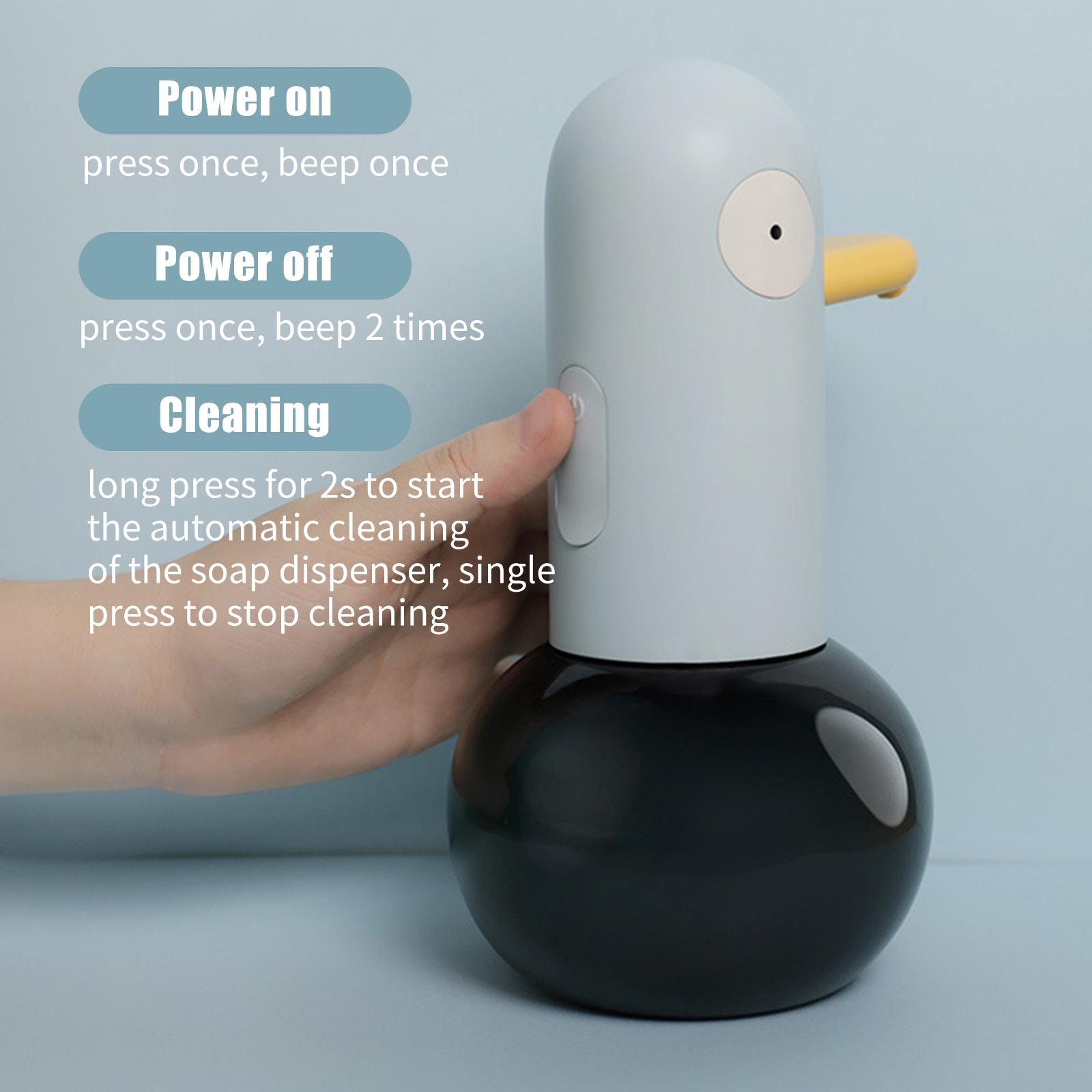 Máy Xịt Xà Phòng Tạo Bọt Tự Động 400Ml Hồng Ngoại Để Bàn Sạc Usb