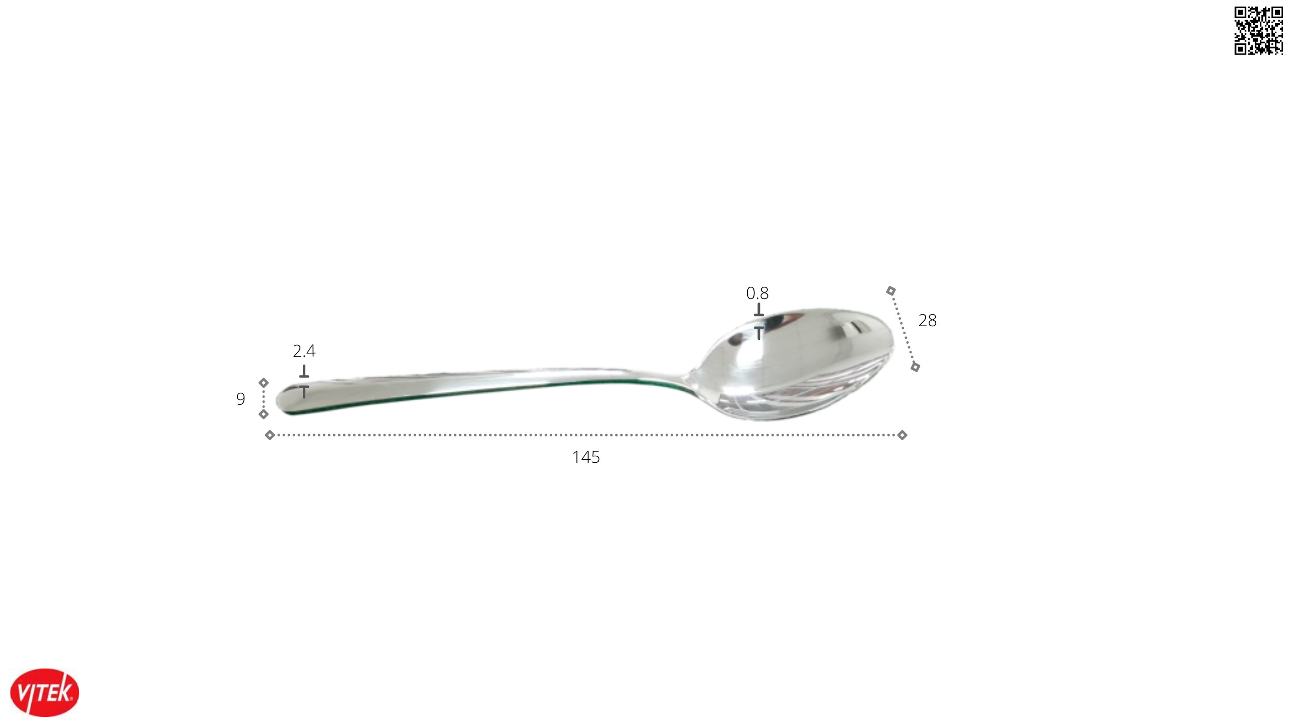 Bộ 6 muỗng/thìa trà (muỗng/thìa cafe) inox 304, cao cấp, dày dặn - VTK Coffe Spoon 304