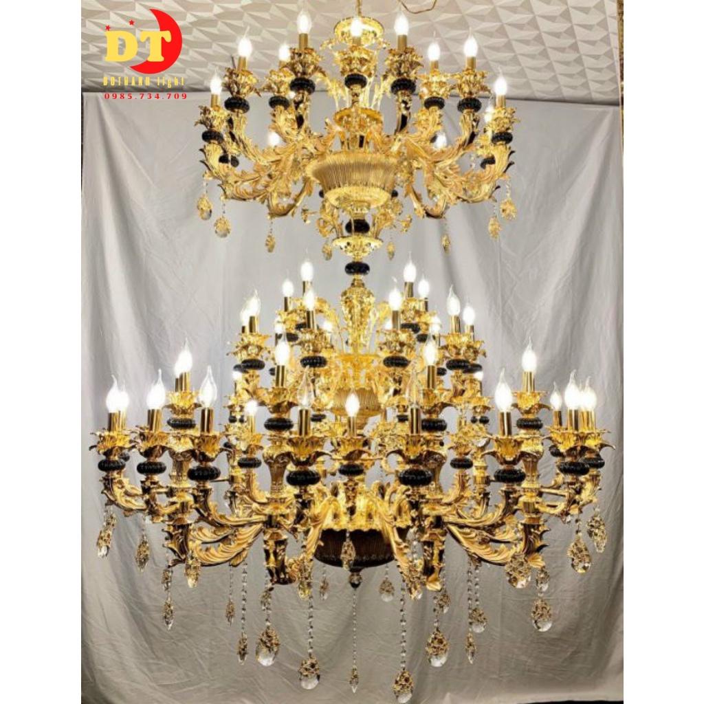 Đèn chùm phòng khách phong cách cổ điển cao cấp HTLK CHK