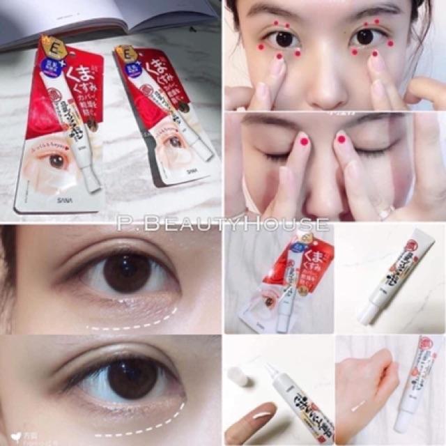 Kem Mắt Giảm Thâm Quầng Bọng Mắt 3 in 1 Sana Nameraka Soymilk Eye Cream Nhật Bản 20g