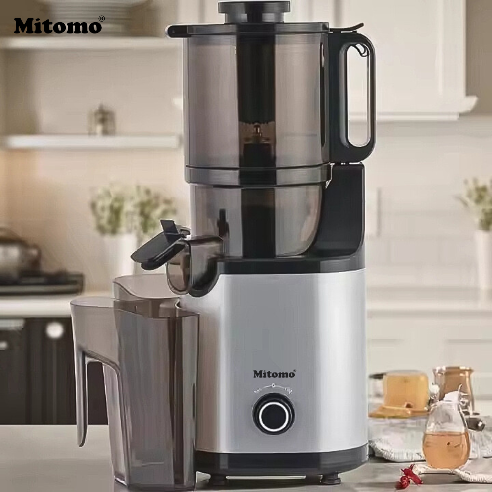 Máy Ép Chậm, Máy Ép Trái Cây Công Nghiệp Mitomo KJ3081 Kiệt Bã - Hàng Chính Hãng Bảo Hành 3 Năm