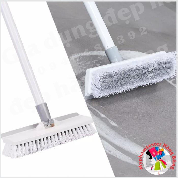 Chổi chà sàn nhà tắm, tường kèm gạt nước đa năng nhựa