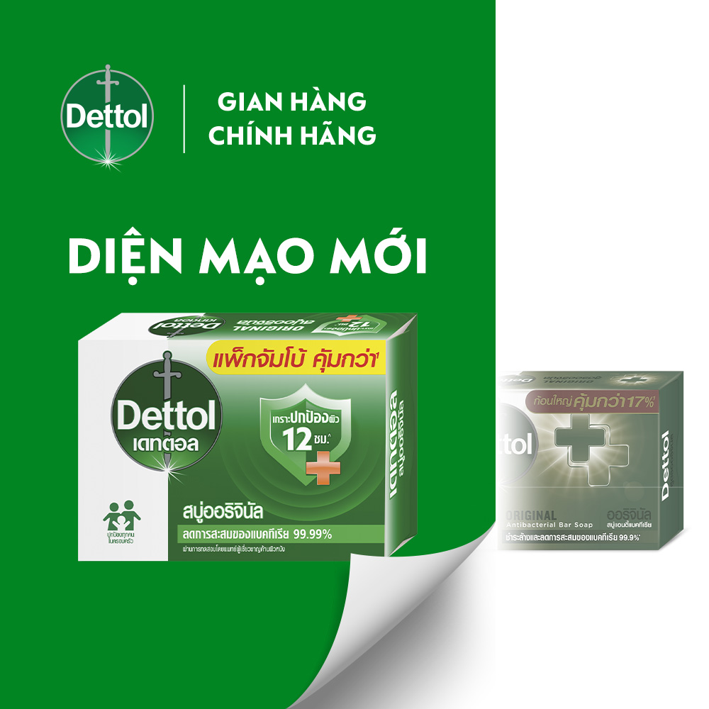 Combo 9 xà phòng Dettol kháng khuẩn 100g