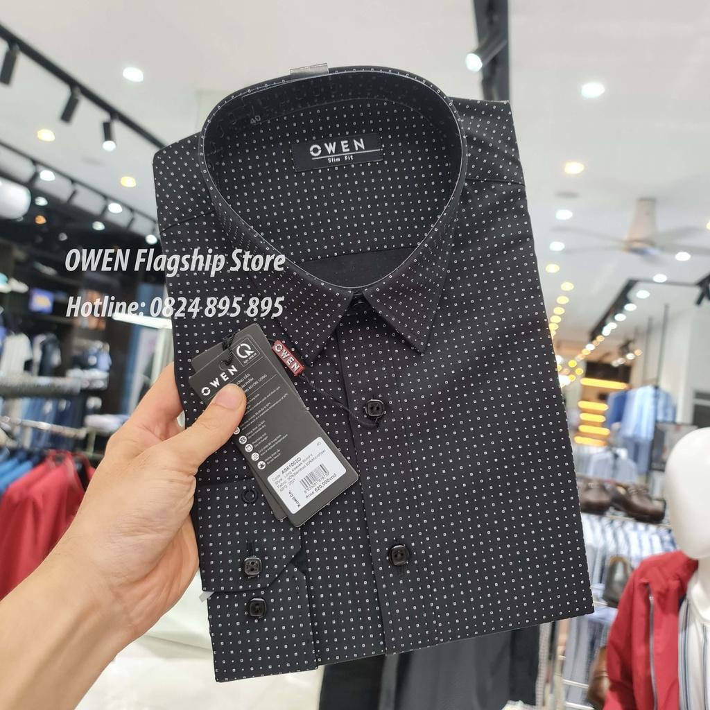 OWEN - Áo sơ mi nam dài tay dáng SLIMFIT sợi Tre - Mã AS61002D