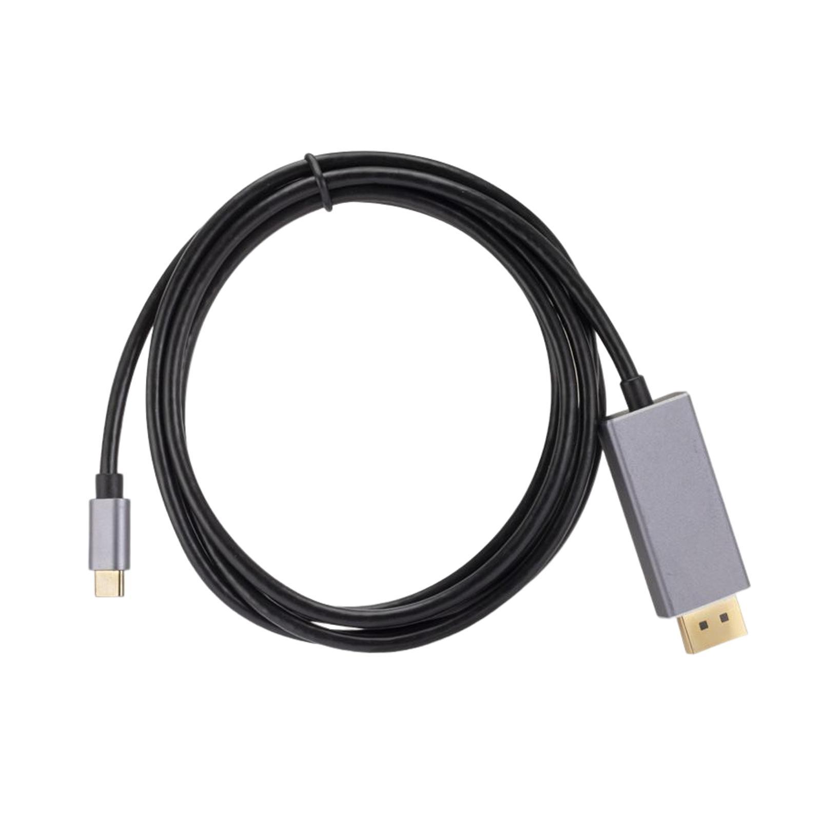 8K DisplayPort Cable 1.8M Cable USB C to DP Cable Sturdy for Projector
