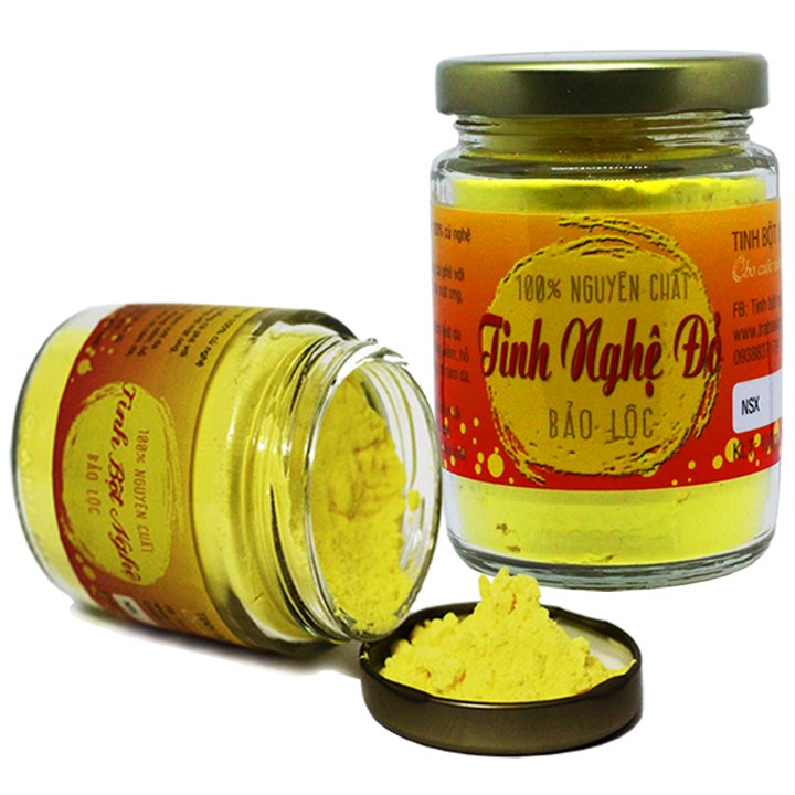 Combo Tinh Bột Nghệ Và Tinh Nghệ Đỏ Nguyên Chất Vũ Gia