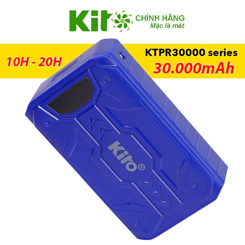 Bộ phụ kiện áo điều hòa KITO PRO mới nhất 2026 pin 30.000mah quạt 24V nhỏ gon chạy liên tục 9-18 tiếng